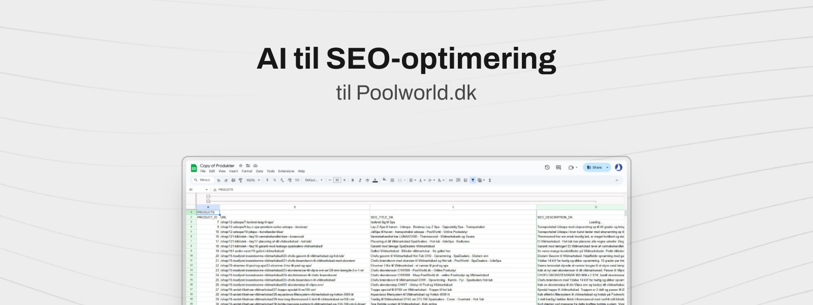 Poolworld.dk - Sådan bruger vi AI til SEO-optimering