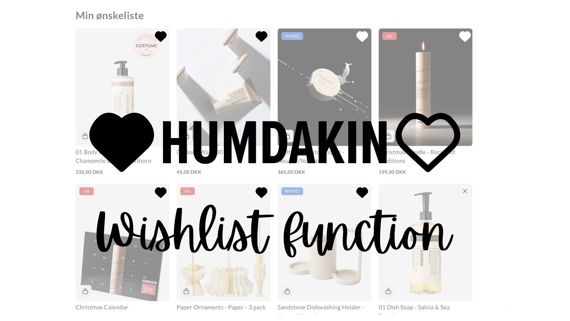 shopify wishlist function ønskeliste webshop