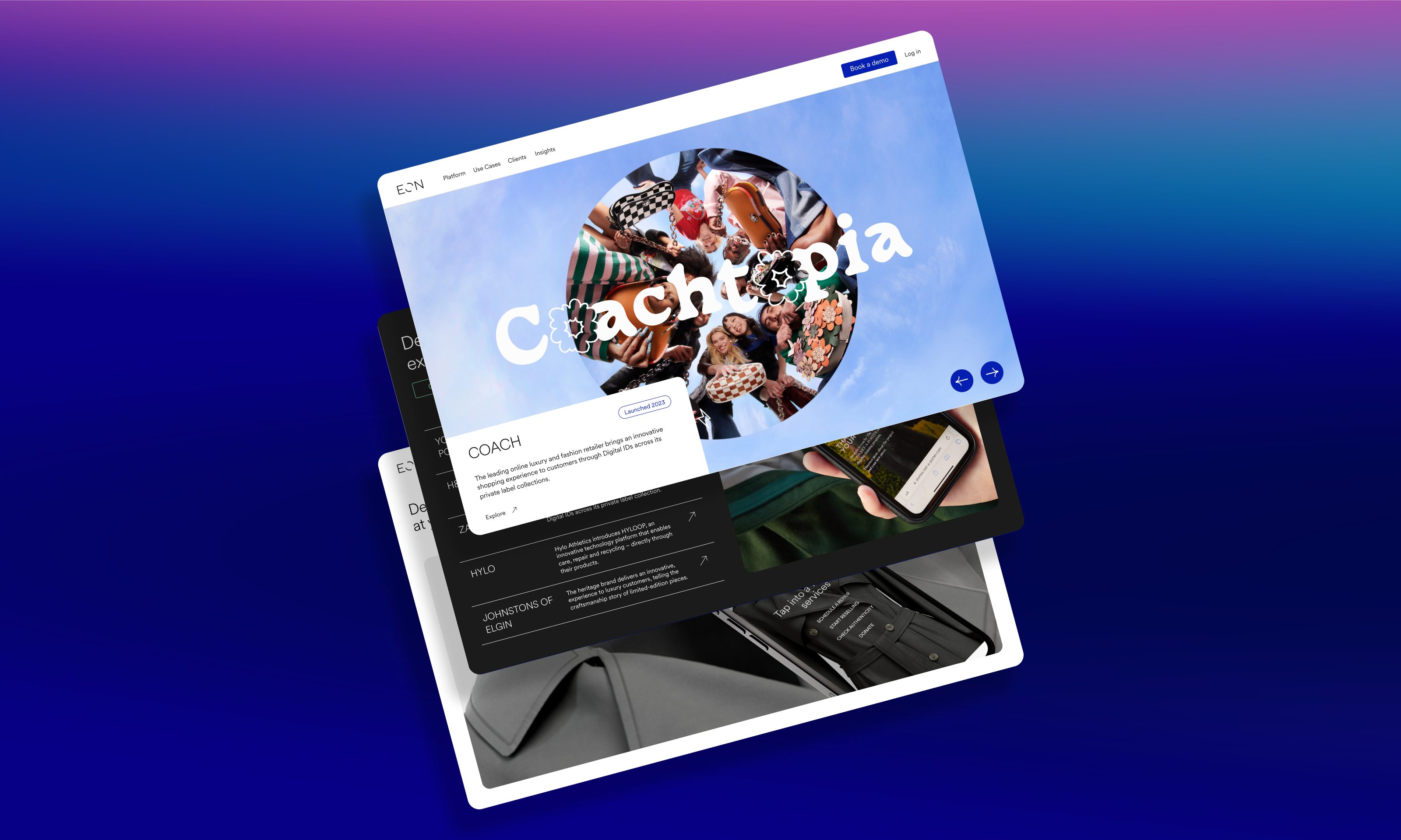 Website til EON i Webflow